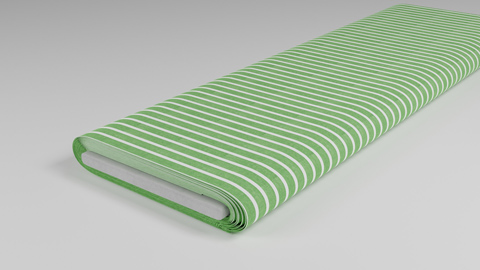 Details - Linen blend green stripes