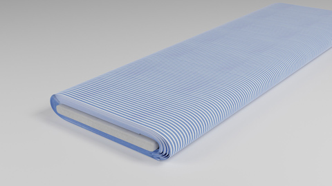 Details - Popline Lightblue Stripes